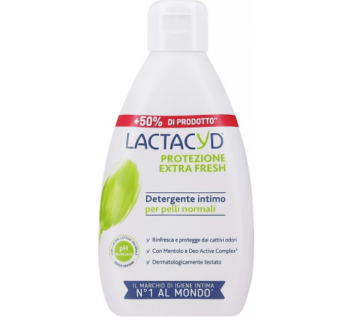 Засіб для інтимної гігієни Lactacyd Protezione extra fresh 300 мл Засіб для інтимної гігієни Lactacyd Protezione extra fresh 300 мл