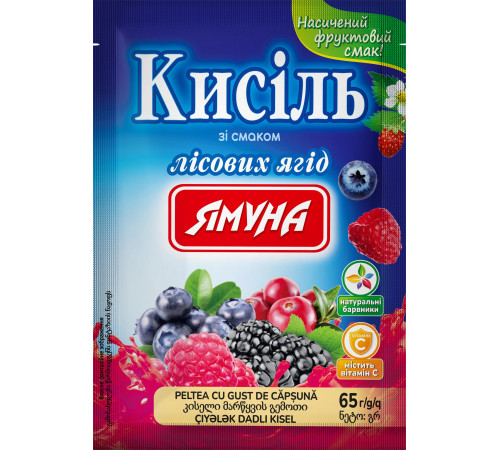 Кисель Ямуна со вкусом Лесных ягод 65 г