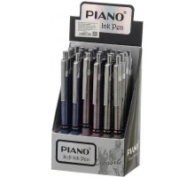 Ручка шариковая автоматическая Piano РТ-011 Soft Ink Pen Синяя 0.7 мм