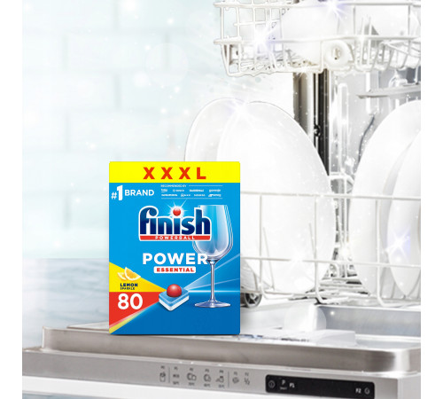 Таблетки для посудомийної машини Finish Power Essential Lemon 80 шт (ціна за 1шт)