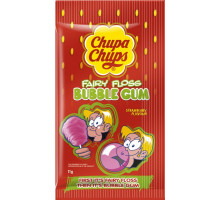 Жувальна гумка Chuрa Chups Bubble Gum Солодка вата зі смаком Полуниці 11 г