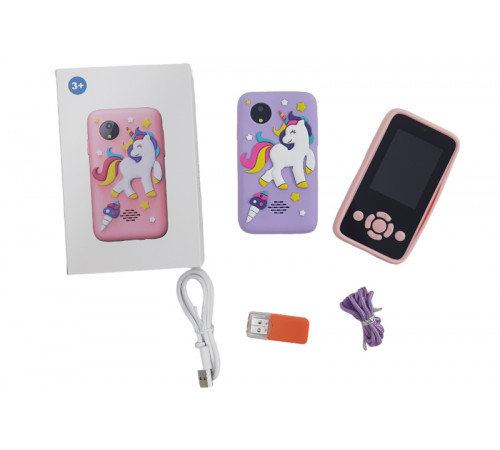 Смартфон Kid Phone Pony з камерою та іграми (рожевий/фіолетовий) 14х9х4 см