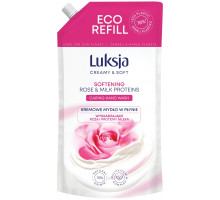 Жидкое крем-мыло Luksja Rose & Milk Proteins дой-пак 900 мл