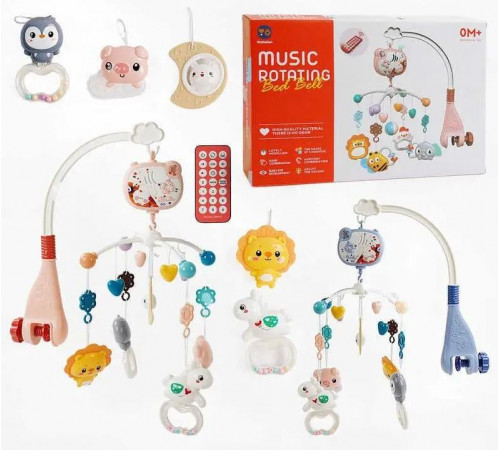 Карусель музична Youbeien RT668-17 (мелодії, світлова проекція, фігурки тварин, брязкальце)