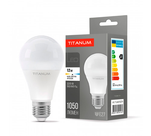 Лампа LED Titanum TLA6012274 Е27 4100К 12W біле світло