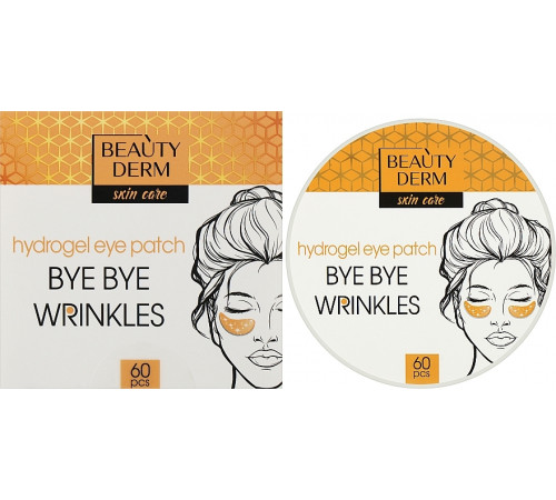Золоті гідрогелеві патчі для очей Beautyderm Bye Bye Wrinkles 60 шт