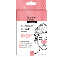 Очищаючі смужки для носа Beautyderm з екстрактом Полуниці 3 шт