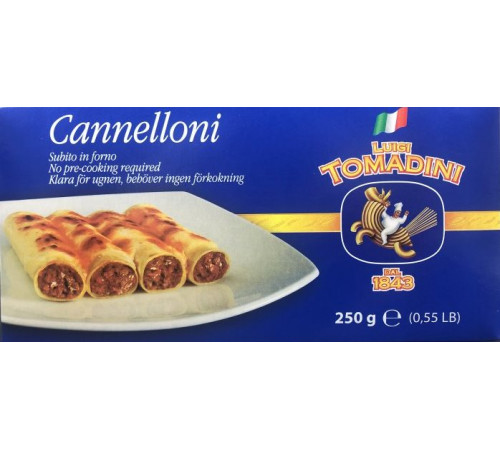 Макарони Luigi Tomadini Cannelloni Semola 250 г
