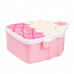 Ланч-бокс дитячий зі столовими приборами Sweet Cake HP-12-271Р 20 х 18 х 8 см Рожевий