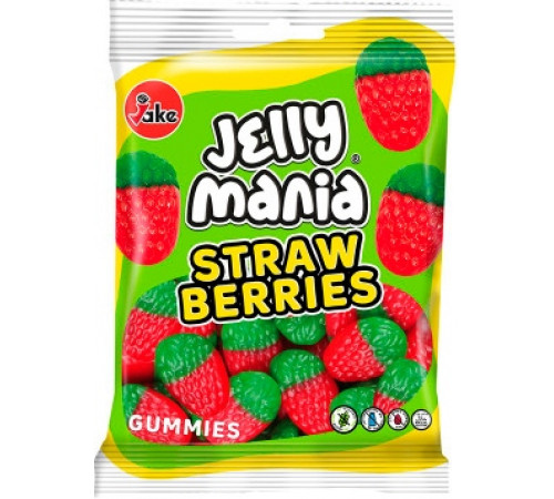 Конфеты желейные Jake Jelly Mania Strawberries 100 г