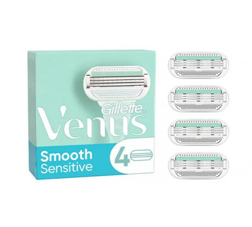 Сменные картриджи для бритья Venus Smooth Sensitive 4 шт (цена за 1шт)