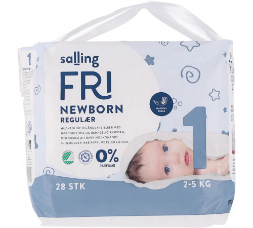 Подгузники salling FRI Newborn 1 (2-5кг) 28 шт