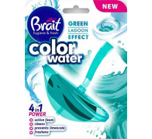 Блок для унітазу Brait Green Lagoon Color Water 4in1 40 г