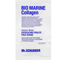 Відлущувальний перлітовий скраб для обличчя Mr. Scrubber Bio Marine Collagen з колагеном і клітинною водою 5 г