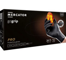 Рукавиці нітрилові Mercator Gogrip з рельєфною поверхнею L 50 шт