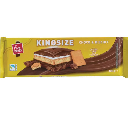 Шоколад молочный Fin Carre Choco & Biscuit 300 г
