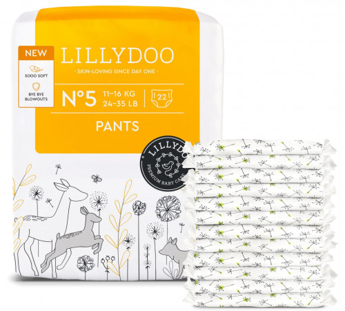 Подгузники-трусики Lillydoo 5 (11-16 кг) 22 шт