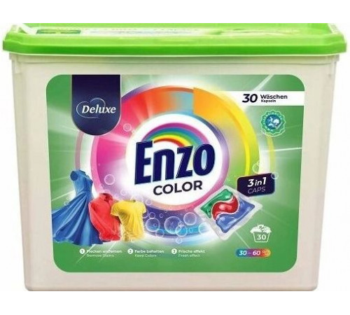 Гелевые капсулы для стирки Deluxe Enzo Color 30 шт (цена за 1 шт)