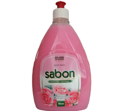 Жидкое крем-мыло Армони Sabon Лепестки Розы запаска пуш-пул 700 мл