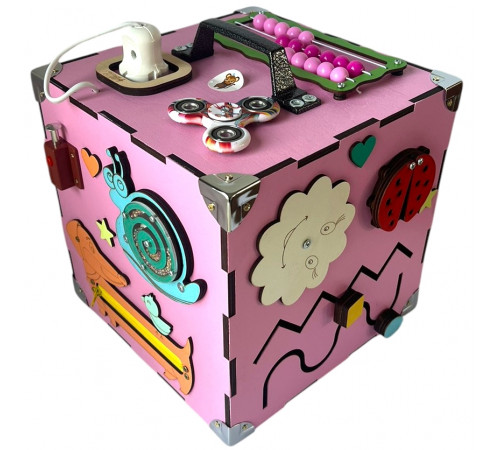 Бізікуб рожевий 23 х 23 х 23 см