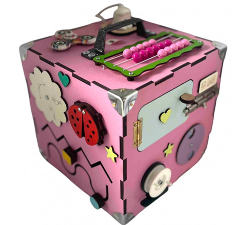 Бізікуб рожевий 23 х 23 х 23 см