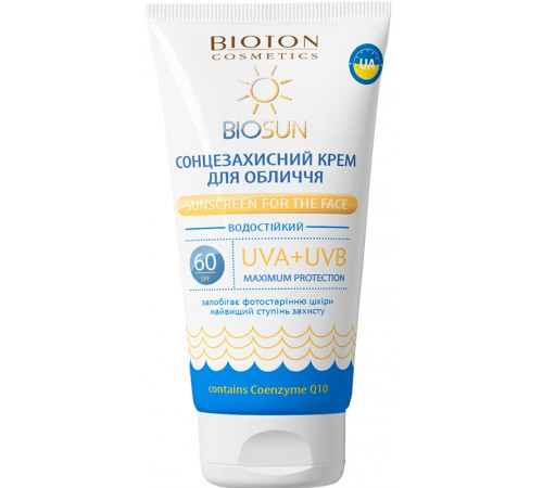 Солнцезащитный крем для лица Bioton Cosmetics BioSun SPF 60 50 мл