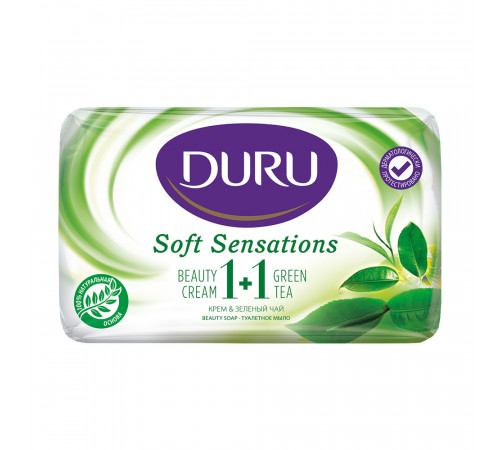 Мыло Duru Soft Sensations 1+1 Зеленый чай 90 г