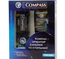Набір чоловічий Compass Ice Energy (крем для гоління+бальзам після гоління)