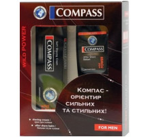 Набір чоловічий Compass Wild Power (крем для гоління+бальзам після гоління)