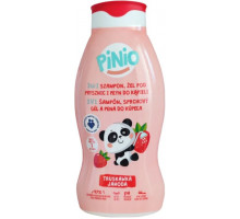 Детское средство для купания Pinio 3 в 1 Truskawka 500 мл