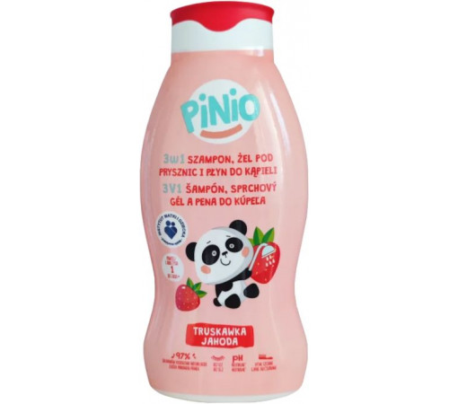 Детское средство для купания Pinio 3 в 1 Truskawka 500 мл