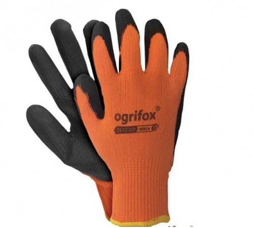 Рукавиці робочі з латексним покриттям Ogrifox розмір 10