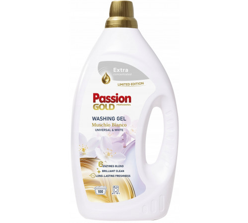 Гель для прання Passion Gold Muschio Bianco 3.5 л 100 циклів прання