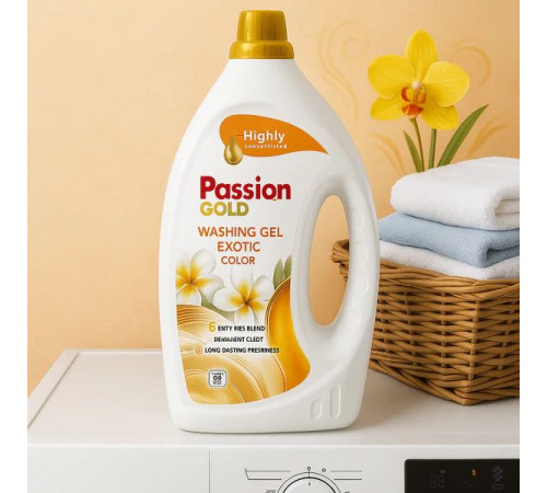 Гель для прання Passion Gold Color Exotic 3.52 л 88 циклів прання