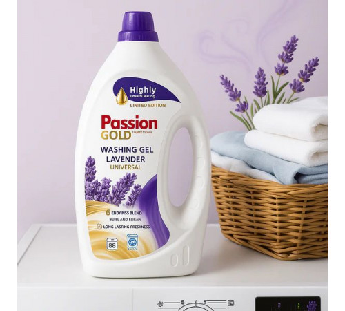 Гель для прання Passion Gold Universal Lavender 3.52 л 88 циклів прання