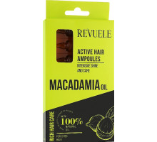 Активные ампулы для волос Revuele с маслом Макадамии 8 х 5 мл