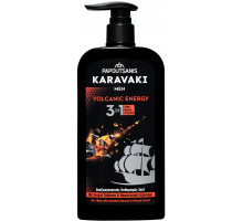 Гель для душу чоловічий Papoutsanis Karavaki 3 в 1 Volcanic Energy 550 мл