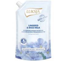 Рідке крем-мило Luksja Linseed & Rice milk дой-пак 400 мл