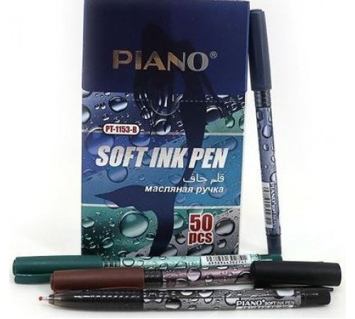 Ручка масляная Piano Soft Ink Pen РТ-1153-В 0.5 мм синяя