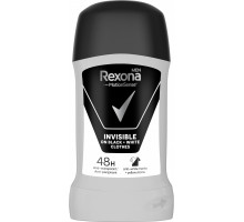 Антиперспирант стик Rexona Men Invisible on Вlack + White