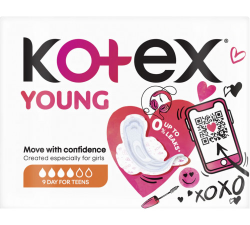 Гігієнічні прокладки Kotex Young нормал 9 шт