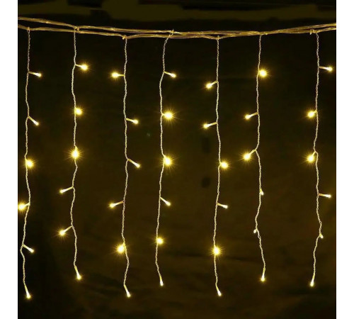 Гірлянда шторка C 61480-35 Y (4.2 метрів, жовте світло, від батарейок, 2 режими)