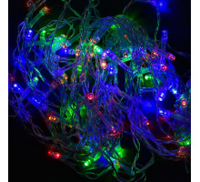 Гірлянда шторка С 31311 (100 лампочок, довжина проводу 3 метри, гілки: 40, 50, 68 см, мультиколор, від мережі 220 В)