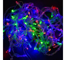 Гірлянда шторка С 31312 (100 лампочок, довжина проводу 3 метри, гілки 45 см, мультиколор, від мережі 220 В)