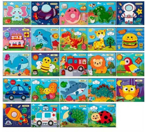 Дерев'яна гра 75289 Вкладиші мікс видів