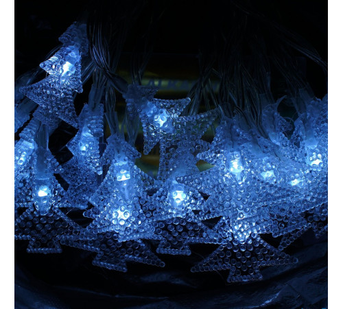 Гірлянда С 61489 Ялинка (на батарейках, жовте світло, 2 режими) в пакеті