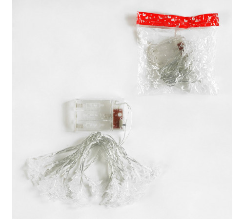 Гірлянда С 61489 Ялинка (на батарейках, жовте світло, 2 режими) в пакеті