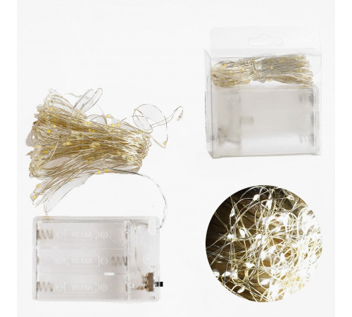 Гірлянда світлодіодна C 61485-25 Y (8.2 метрів, на батарейках, жовте світло, 1 режим)