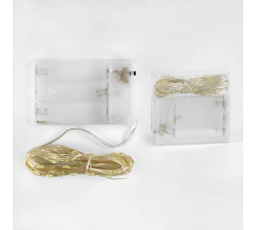 Гірлянда світлодіодна C 61485 (9 метрів, на батарейках, біле світло)