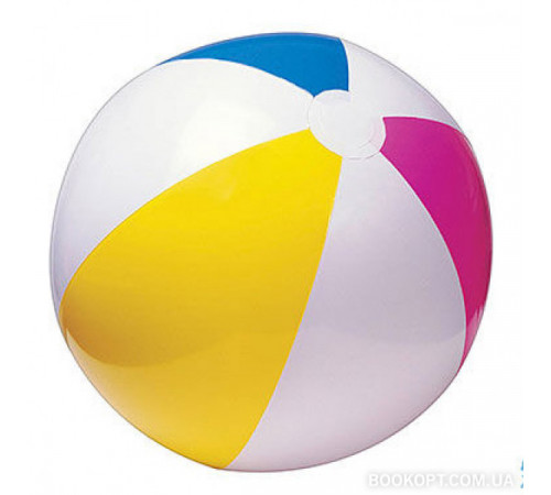 М'яч надувний різнокольоровий Intex 59020 51см